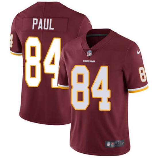 Nike Redskins #84 Niles Paul Burgundy Red Team Color Mens Stitched NFL Vapor Untouchable Limited Jersey Nike Redskins #84 Niles Paul Burgundy Red Team Color Mens Stitched NFL Vapor Untouchable Limited Jersey