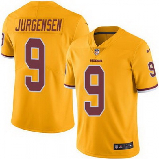 Nike Redskins #9 Sonny Jurgensen Gold Mens Stitched NFL Limited Rush Jersey Nike Redskins #9 Sonny Jurgensen Gold Mens Stitched NFL Limited Rush Jersey