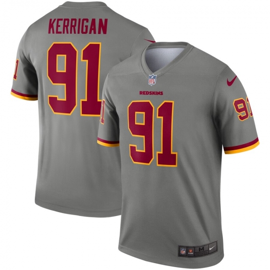 Nike Redskins 91 Ryan Kerrigan Gray Inverted Legend Jersey Nike Redskins 91 Ryan Kerrigan Gray Inverted Legend Jersey
