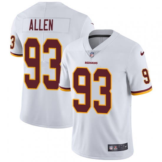 Nike Redskins #93 Jonathan Allen White Mens Stitched NFL Vapor Untouchable Limited Jersey Nike Redskins #93 Jonathan Allen White Mens Stitched NFL Vapor Untouchable Limited Jersey