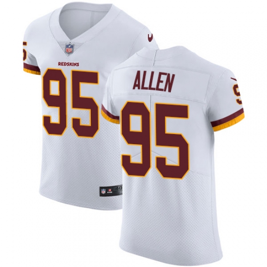 Nike Redskins #95 Jonathan Allen White Mens Stitched NFL Vapor Untouchable Elite Jersey Nike Redskins #95 Jonathan Allen White Mens Stitched NFL Vapor Untouchable Elite Jersey