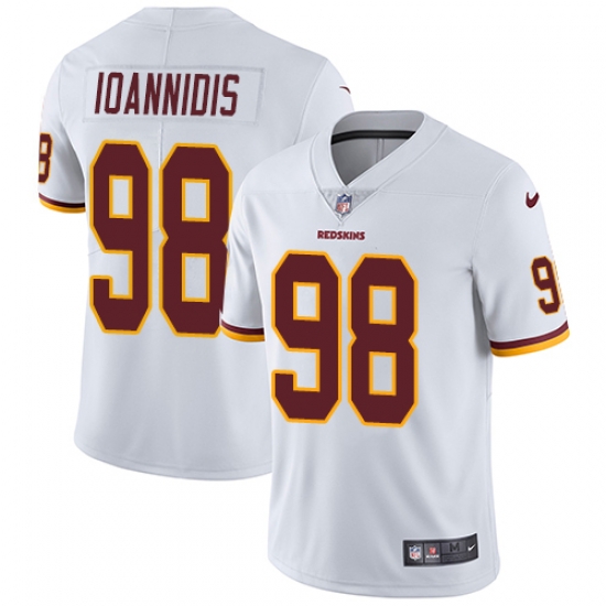 Nike Redskins #98 Matt Ioannidis White Men Stitched NFL Vapor Untouchable Limited Jersey Nike Redskins #98 Matt Ioannidis White Men Stitched NFL Vapor Untouchable Limited Jersey