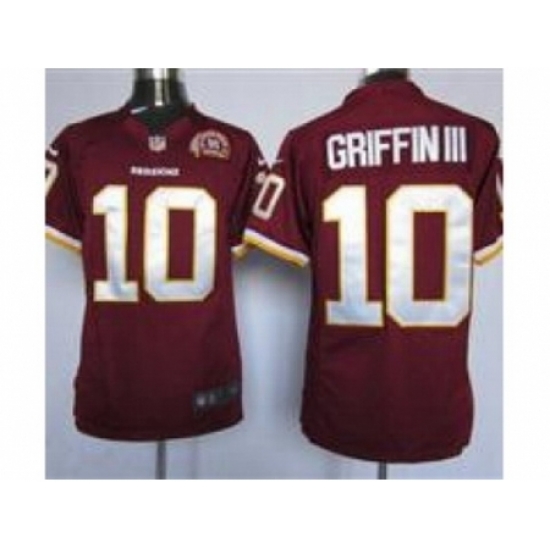 Nike Washington RedSkins 10 Robert Griffin III Red Game 80TH Patch NFL Jersey Nike Washington RedSkins 10 Robert Griffin III Red Game 80TH Patch NFL Jersey