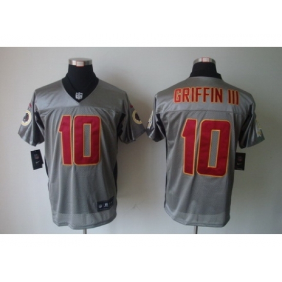 Nike Washington Redskins 10 Robert Griffin III Grey Elite Shadow NFL Jersey Nike Washington Redskins 10 Robert Griffin III Grey Elite Shadow NFL Jersey