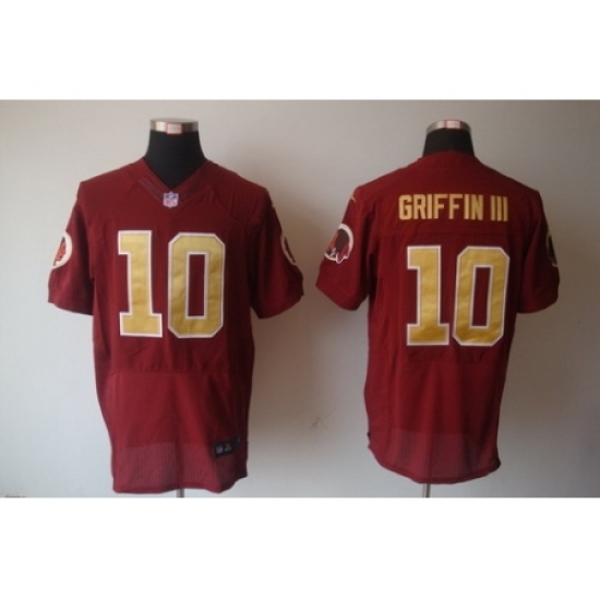 Nike Washington Redskins 10 Robert Griffin III Red Elite Gold Number NFL Jersey Nike Washington Redskins 10 Robert Griffin III Red Elite Gold Number NFL Jersey