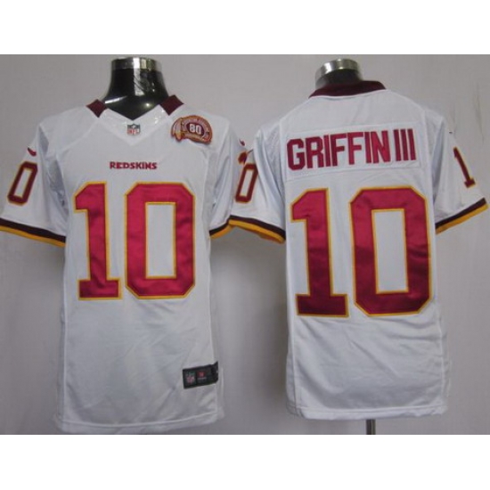 Nike Washington Redskins 10# Robert Griffin III White LIMITED Jersey W 80th P-atch Nike Washington Redskins 10# Robert Griffin III White LIMITED Jersey W 80th P-atch