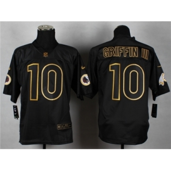 Nike Washington Redskins 10 robert griffin III black Elite gold lettering fashion NFL Jersey Nike Washington Redskins 10 robert griffin III black Elite gold lettering fashion NFL Jersey