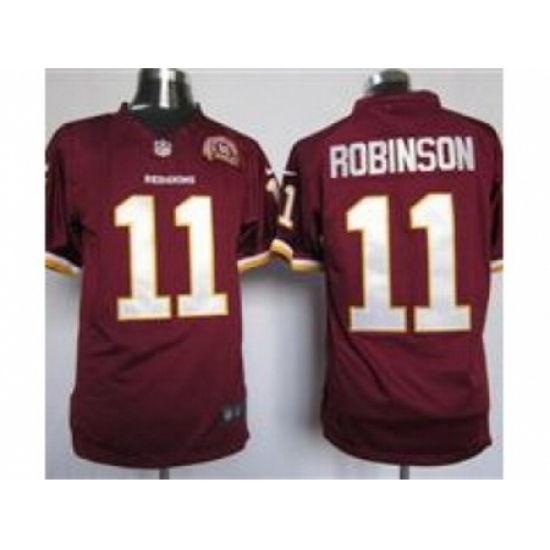 Nike Washington Redskins 11 Aldrick Robinson Red Game 80TH Patch NFL Jersey Nike Washington Redskins 11 Aldrick Robinson Red Game 80TH Patch NFL Jersey