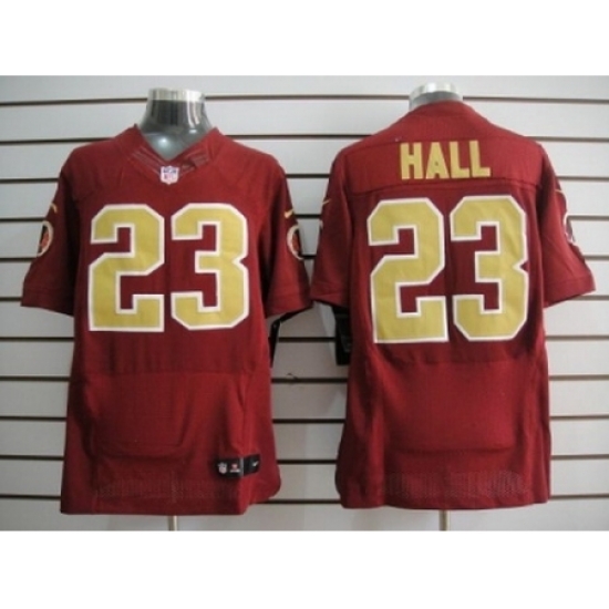 Nike Washington Redskins 23 DeAngelo Hall Red Elite 80TH Patch Gold Number NFL Jersey Nike Washington Redskins 23 DeAngelo Hall Red Elite 80TH Patch Gold Number NFL Jersey