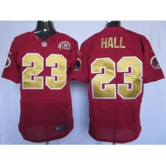 Nike Washington Redskins 23 DeAngelo Hall Red Elite Gold Number NFL Jersey Nike Washington Redskins 23 DeAngelo Hall Red Elite Gold Number NFL Jersey