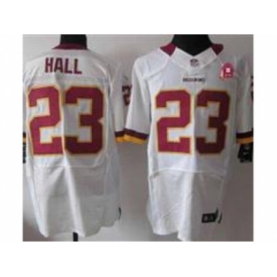 Nike Washington Redskins 23 DeAngelo Hall white Elite 80TH Patch NFL Jersey Nike Washington Redskins 23 DeAngelo Hall white Elite 80TH Patch NFL Jersey
