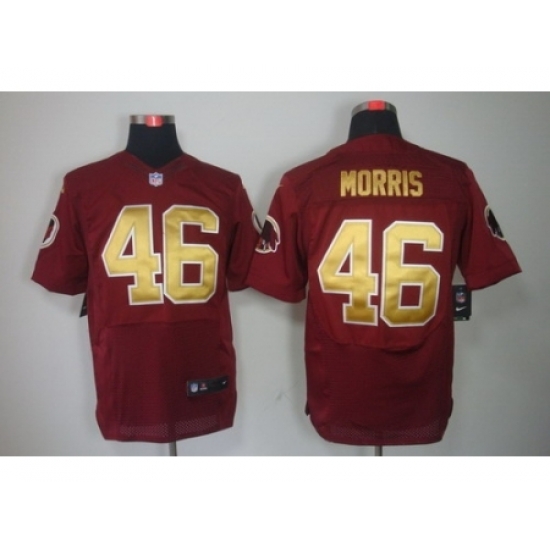 Nike Washington Redskins 46 Alfred Morris Red Elite Gold Number NFL Jersey Nike Washington Redskins 46 Alfred Morris Red Elite Gold Number NFL Jersey