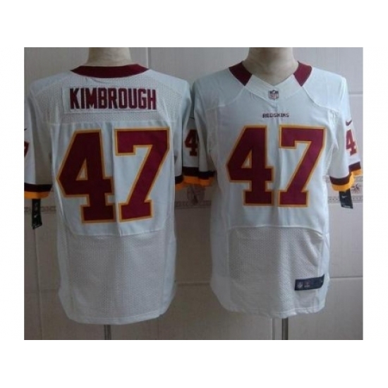 Nike Washington Redskins 47 Jeremy Kimbrough White Elite NFL Jersey Nike Washington Redskins 47 Jeremy Kimbrough White Elite NFL Jersey