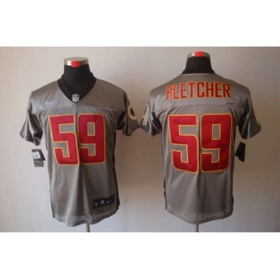 Nike Washington Redskins 59 London Fletcher Grey Elite Shadow NFL Jersey Nike Washington Redskins 59 London Fletcher Grey Elite Shadow NFL Jersey