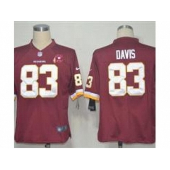 Nike Washington Redskins 83 Fred Davis Red Game 80TH Patch NFL Jersey Nike Washington Redskins 83 Fred Davis Red Game 80TH Patch NFL Jersey
