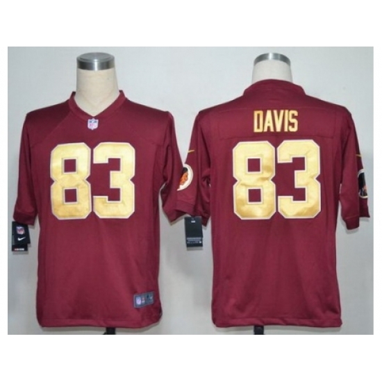 Nike Washington Redskins 83 Fred Davis Red Game Gold Number NFL Jersey Nike Washington Redskins 83 Fred Davis Red Game Gold Number NFL Jersey