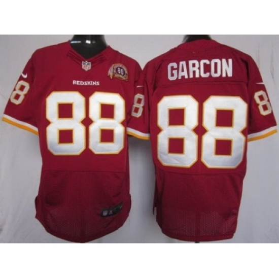 Nike Washington Redskins 88 Pierre Garcon Red Elite 80TH Patch NFL Jersey Nike Washington Redskins 88 Pierre Garcon Red Elite 80TH Patch NFL Jersey