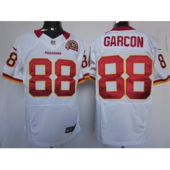 Nike Washington Redskins 88 Pierre Garcon White Elite 80TH Patch NFL Jersey Nike Washington Redskins 88 Pierre Garcon White Elite 80TH Patch NFL Jersey