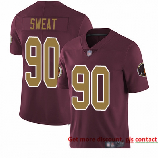 Redskins 90 Montez Sweat Burgundy Red Alternate Men Stitched Football Vapor Untouchable Limited Jersey Redskins 90 Montez Sweat Burgundy Red Alternate Men Stitched Football Vapor Untouchable Limited Jersey