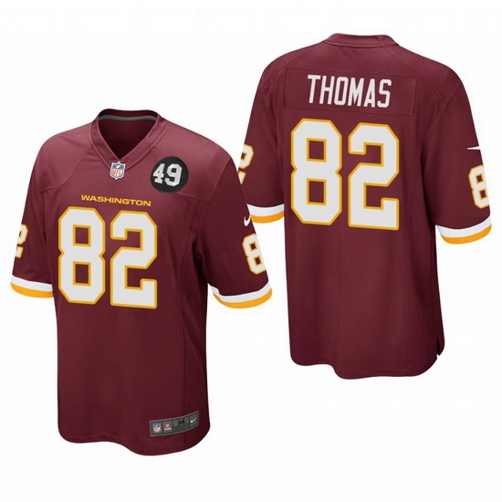Washington Redskins 82 Logan Thomas Men Nike Burgundy Bobby Mitchell Uniform Patch NFL Game Jersey Washington Redskins 82 Logan Thomas Men Nike Burgundy Bobby Mitchell Uniform Patch NFL Game Jersey