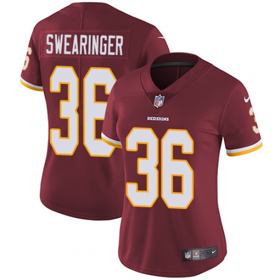 Nike Redskins #36 D J Swearinger Burgundy Red Team Color Womens Stitched NFL Vapor Untouchable Limited Jersey Nike Redskins #36 D J Swearinger Burgundy Red Team Color Womens Stitched NFL Vapor Untouchable Limited Jersey