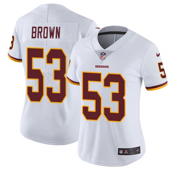 Nike Redskins #53 Zach Brown White Womens Stitched NFL Vapor Untouchable Limited Jersey Nike Redskins #53 Zach Brown White Womens Stitched NFL Vapor Untouchable Limited Jersey