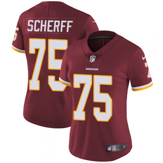 Nike Redskins #75 Brandon Scherff Burgundy Red Team Color Womens Stitched NFL Vapor Untouchable Limited Jersey Nike Redskins #75 Brandon Scherff Burgundy Red Team Color Womens Stitched NFL Vapor Untouchable Limited Jersey