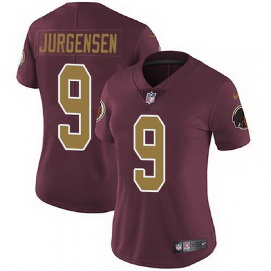 Nike Redskins #9 Sonny Jurgensen Burgundy Red Alternate Womens Stitched NFL Vapor Untouchable Limited Jersey Nike Redskins #9 Sonny Jurgensen Burgundy Red Alternate Womens Stitched NFL Vapor Untouchable Limited Jersey