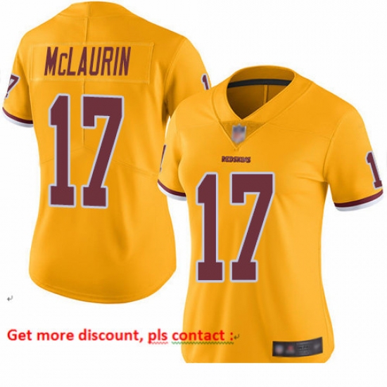 Redskins 17 Terry McLaurin Gold Women Stitched Football Limited Rush Jersey Redskins 17 Terry McLaurin Gold Women Stitched Football Limited Rush Jersey