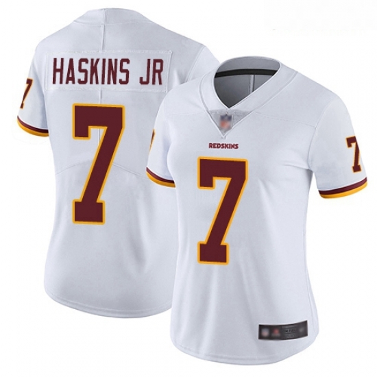Redskins #7 Dwayne Haskins Jr White Women Stitched Football Vapor Untouchable Limited Jersey Redskins #7 Dwayne Haskins Jr White Women Stitched Football Vapor Untouchable Limited Jersey