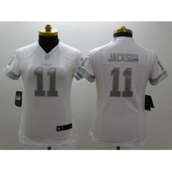 Women Nike Washington Red Skins #11 Jackson Platinum White Jerseys Women Nike Washington Red Skins #11 Jackson Platinum White Jerseys