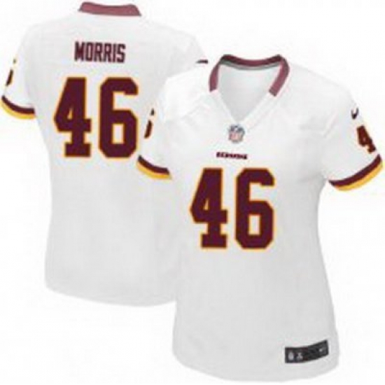 Women Nike Washington Redskins #46 Alfred Morris white jersey Women Nike Washington Redskins #46 Alfred Morris white jersey