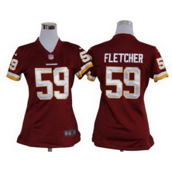 Women Nike Washington Redskins 59# London Fletcher Red Nike NFL Jerseys Women Nike Washington Redskins 59# London Fletcher Red Nike NFL Jerseys