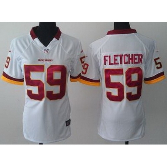Women Nike Washington Redskins 59 London Fletcher White NFL Jerseys Women Nike Washington Redskins 59 London Fletcher White NFL Jerseys