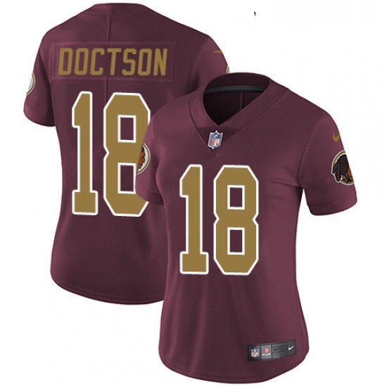 Womens Nike Washington Redskins 18 Josh Doctson Elite Burgundy RedGold Number Alternate 80TH Anniversary NFL Jersey Womens Nike Washington Redskins 18 Josh Doctson Elite Burgundy RedGold Number Alternate 80TH Anniversary NFL Jersey
