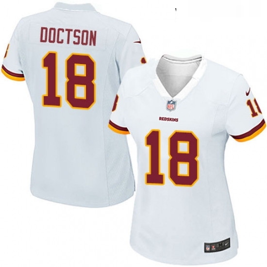 Womens Nike Washington Redskins 18 Josh Doctson Game White NFL Jersey Womens Nike Washington Redskins 18 Josh Doctson Game White NFL Jersey