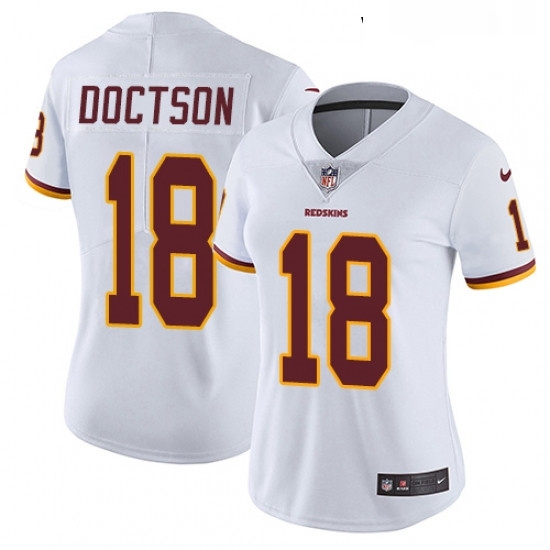 Womens Nike Washington Redskins 18 Josh Doctson White Vapor Untouchable Limited Player NFL Jersey Womens Nike Washington Redskins 18 Josh Doctson White Vapor Untouchable Limited Player NFL Jersey