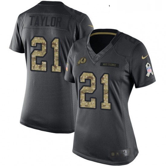 Womens Nike Washington Redskins 21 Sean Taylor Limited Black 2016 Salute to Service NFL Jersey Womens Nike Washington Redskins 21 Sean Taylor Limited Black 2016 Salute to Service NFL Jersey