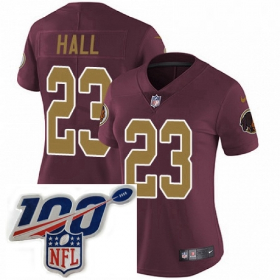 Womens Nike Washington Redskins 23 DeAngelo Hall Burgundy RedGold Number Alternate 80TH Anniversary Vapor Untouchable Limited Stitched 100th anniversary Ne Womens Nike Washington Redskins 23 DeAngelo Hall Burgundy RedGold Number Alternate 80TH Anniversary Vapor Untouchable Limited Stitched 100th anniversary Ne