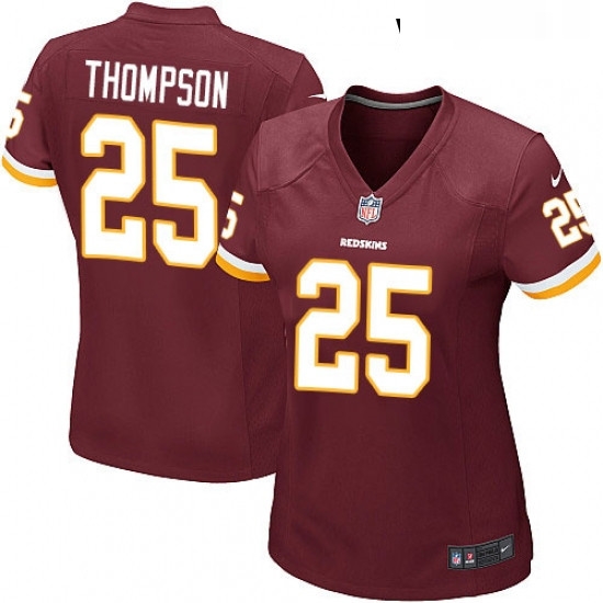 Womens Nike Washington Redskins 25 Chris Thompson Game Burgundy Red Team Color NFL Jersey Womens Nike Washington Redskins 25 Chris Thompson Game Burgundy Red Team Color NFL Jersey
