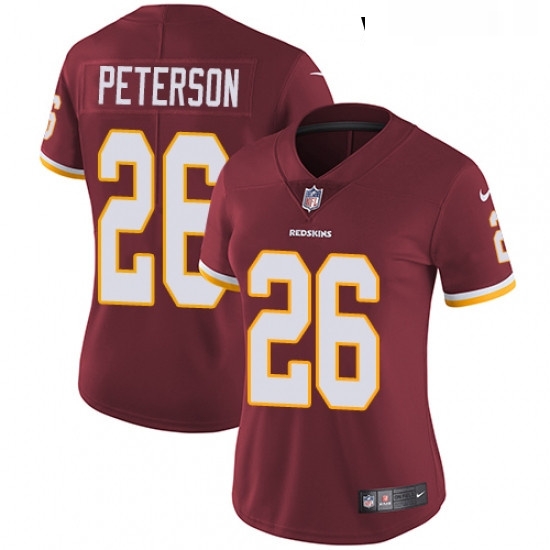 Womens Nike Washington Redskins 26 Adrian Peterson Burgundy Red Team Color Vapor Untouchable Limited Player NFL Jersey Womens Nike Washington Redskins 26 Adrian Peterson Burgundy Red Team Color Vapor Untouchable Limited Player NFL Jersey