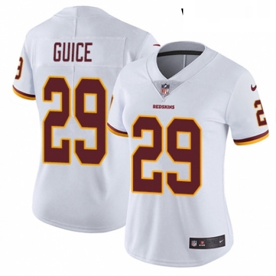 Womens Nike Washington Redskins 29 Derrius Guice White Vapor Untouchable Limited Player NFL Jersey Womens Nike Washington Redskins 29 Derrius Guice White Vapor Untouchable Limited Player NFL Jersey