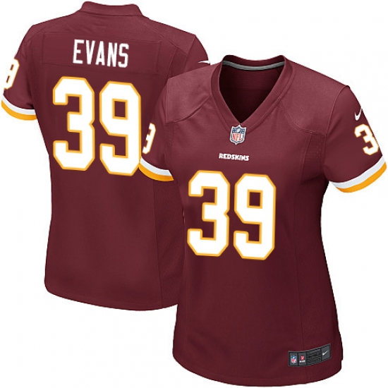 Womens Nike Washington Redskins #39 Josh Evans Red NFL Jersey Womens Nike Washington Redskins #39 Josh Evans Red NFL Jersey