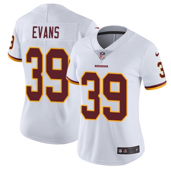 Womens Nike Washington Redskins #39 Josh Evans White NFL Jersey Womens Nike Washington Redskins #39 Josh Evans White NFL Jersey