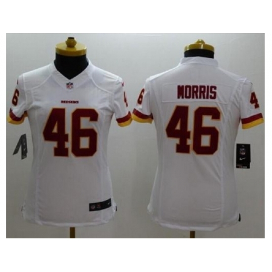 Women's Nike Washington Redskins #46 Alfred Morris White Stitched NFL Limited Jersey Women's Nike Washington Redskins #46 Alfred Morris White Stitched NFL Limited Jersey
