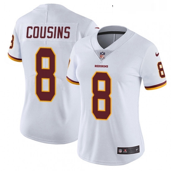 Womens Nike Washington Redskins 8 Kirk Cousins Elite White NFL Jersey Womens Nike Washington Redskins 8 Kirk Cousins Elite White NFL Jersey