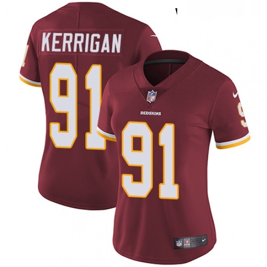 Womens Nike Washington Redskins 91 Ryan Kerrigan Burgundy Red Team Color Vapor Untouchable Limited Player NFL Jersey Womens Nike Washington Redskins 91 Ryan Kerrigan Burgundy Red Team Color Vapor Untouchable Limited Player NFL Jersey