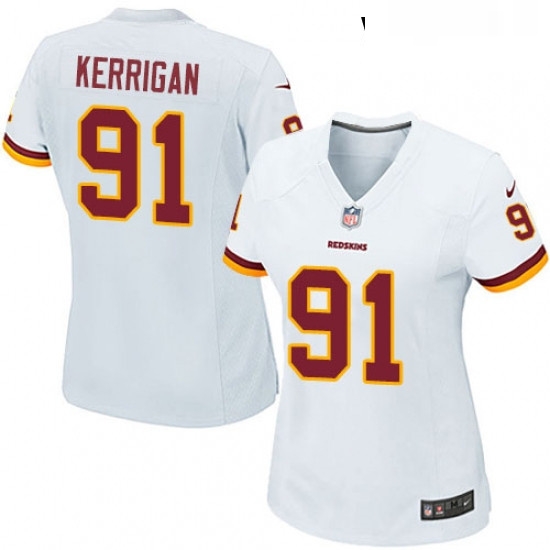 Womens Nike Washington Redskins 91 Ryan Kerrigan Game White NFL Jersey Womens Nike Washington Redskins 91 Ryan Kerrigan Game White NFL Jersey