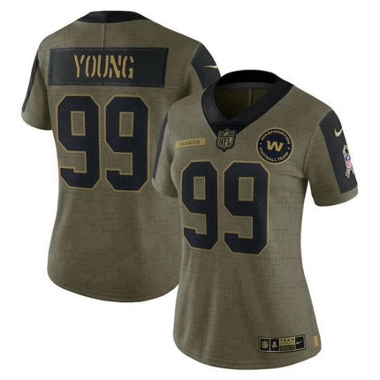 Women's Washington Football Team Chase Young Nike Olive 2021 Salute To Service Limited Player Jersey Women's Washington Football Team Chase Young Nike Olive 2021 Salute To Service Limited Player Jersey
