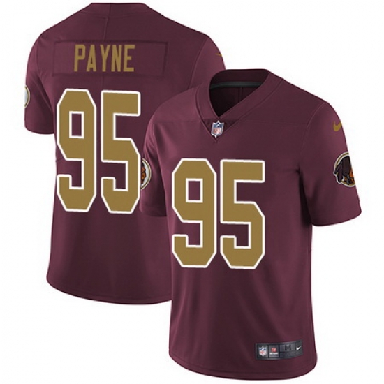 Nike Redskins #95 Da Ron Payne Burgundy Red Alternate Youth Stitched NFL Vapor Untouchable Limited Jersey Nike Redskins #95 Da Ron Payne Burgundy Red Alternate Youth Stitched NFL Vapor Untouchable Limited Jersey
